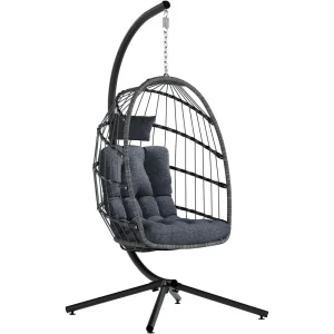Egg  Swing Chair with Cushion and stand