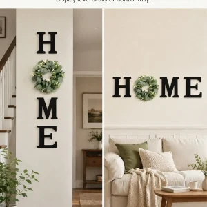 Wooden Letters Decor HOME Alphabet Wall Art