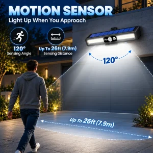 Solar Outdoor Light 1000LM PIR Motion Sensor