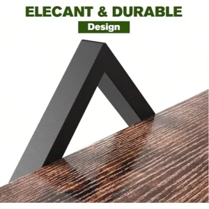 Floating Shelves, 15 Inch Wall Shelf Set Of 1,Hanging Bathroom Shelves 2-Tier, For Living Room, Kitchen, Office (Large Size, Brown) - Thumbnail Image 4
