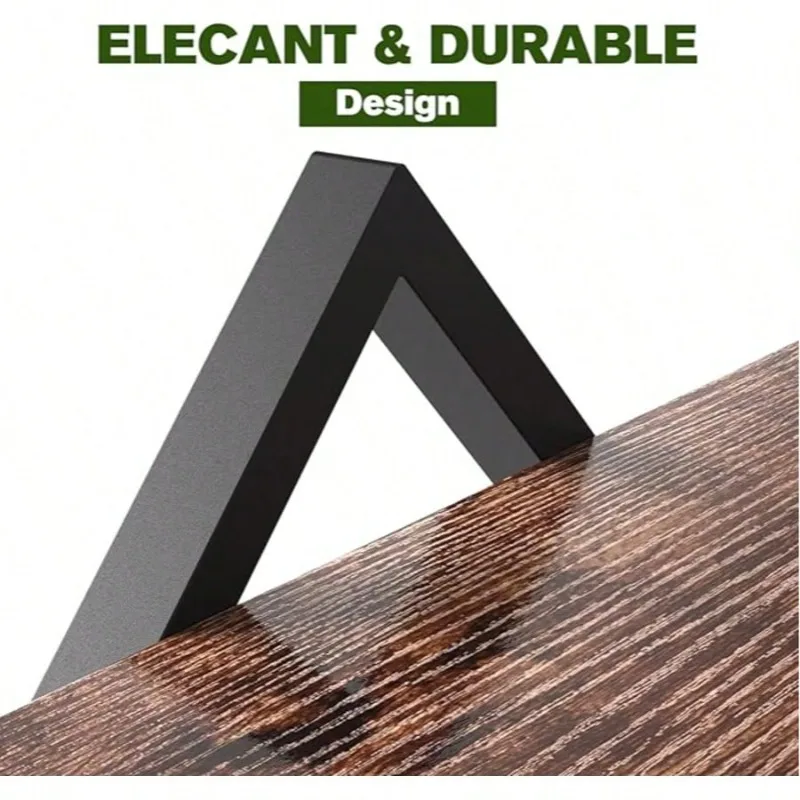 Floating Shelves, 15 Inch Wall Shelf Set Of 1,Hanging Bathroom Shelves 2-Tier, For Living Room, Kitchen, Office (Large Size, Brown) - Image 4