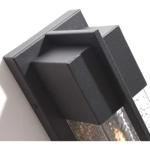2-Pack Dusk to Dawn Outdoor Wall Lights, 13" Black Outside Wall Sconce - Thumbnail Image 2