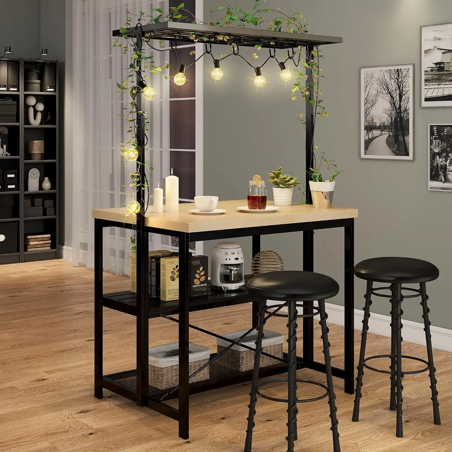 Kitchen Island Bakers Rack Microwave Oven Stand - Image 3