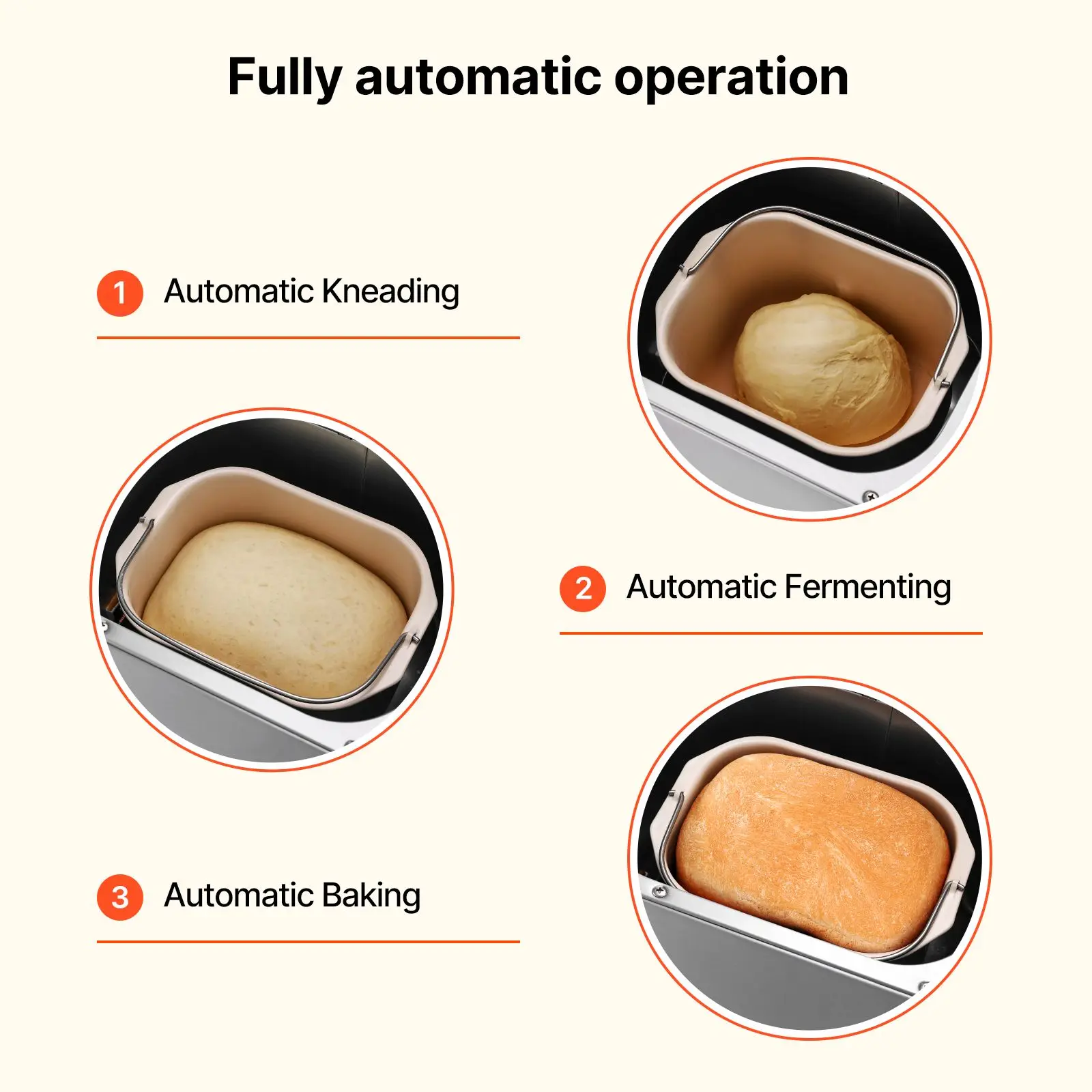 Bread Maker, 19-in-1 2LB Dough Machine, - Image 4
